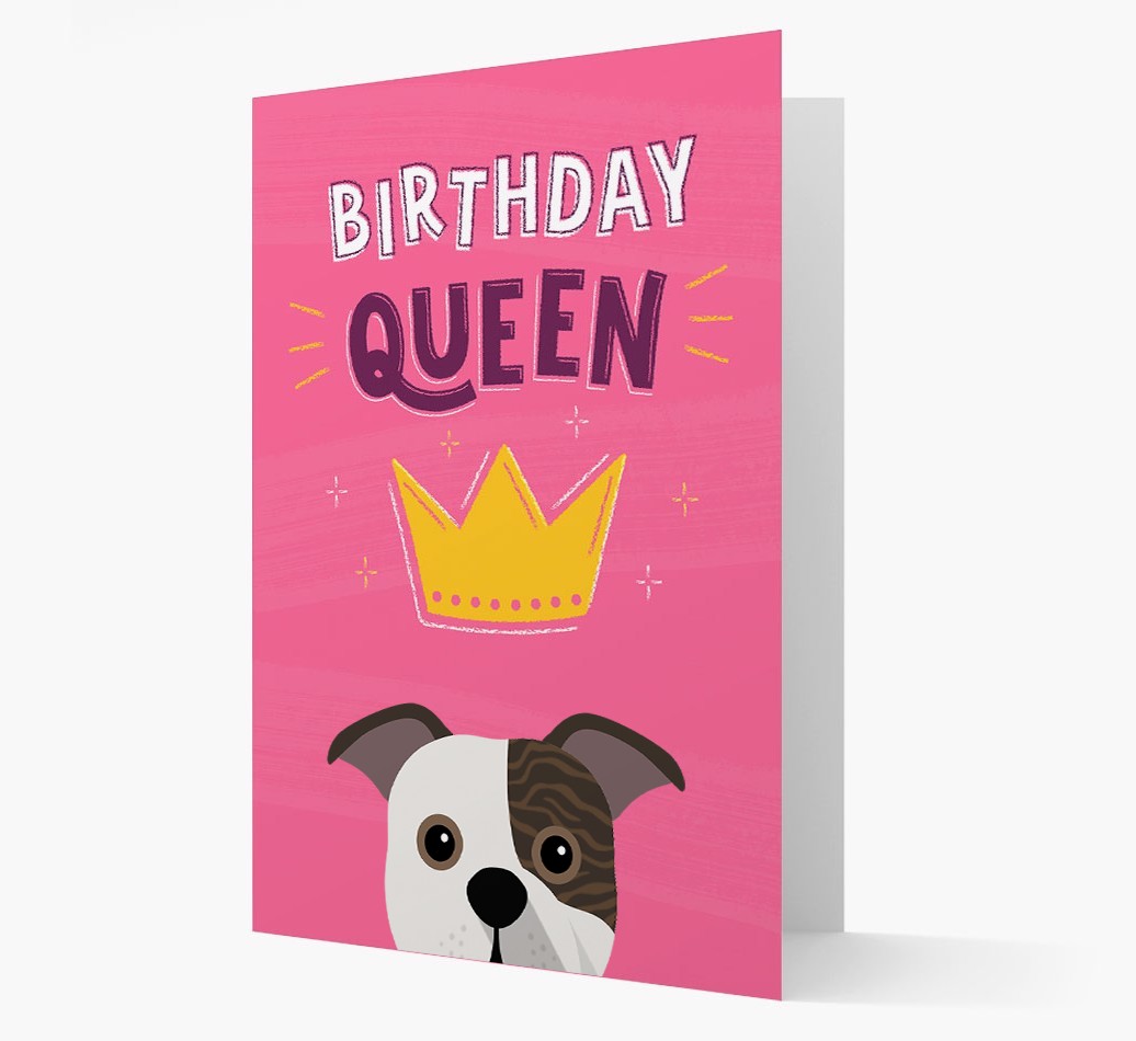 Birthday Queen: Personalised {breedFullName} Card