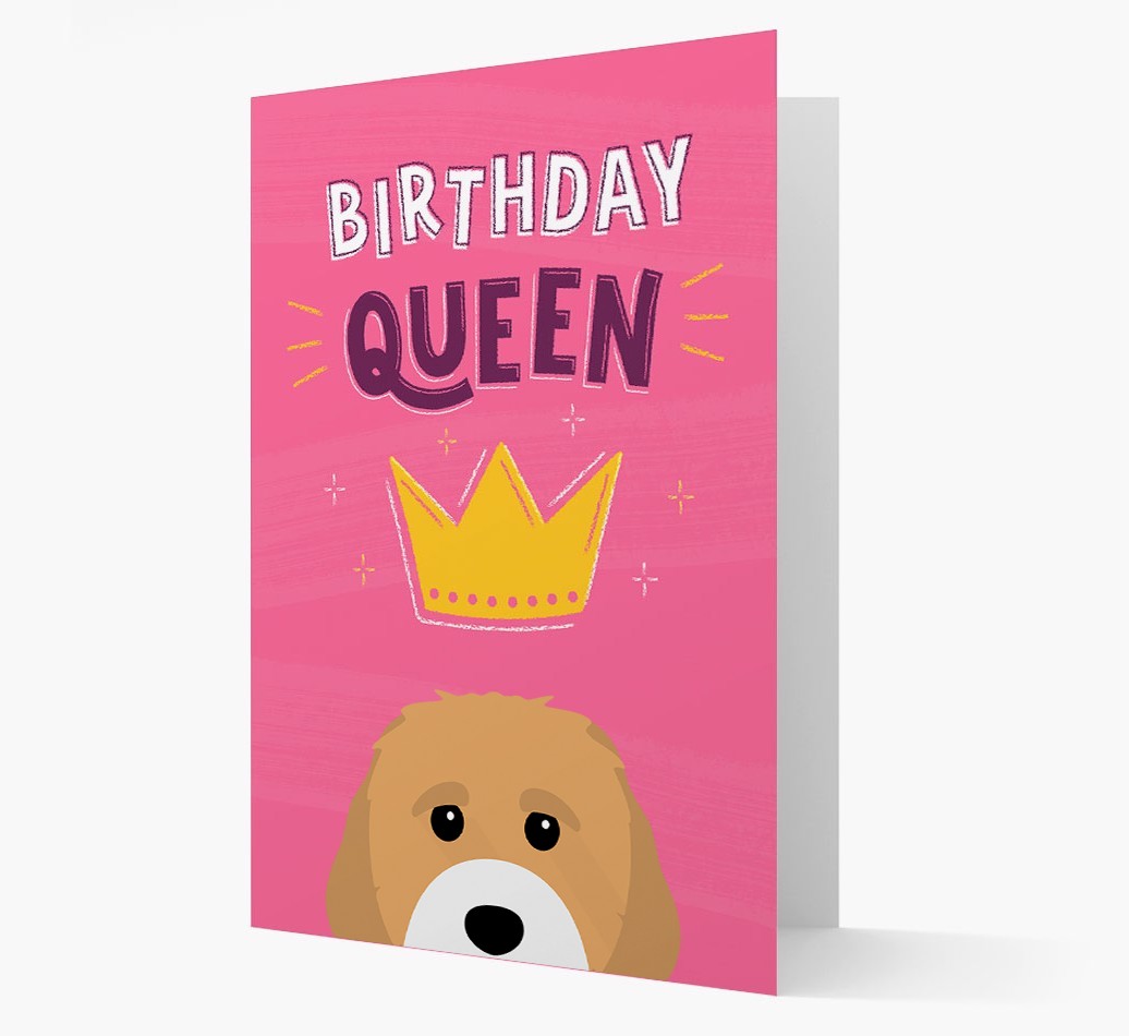 Birthday Queen: Personalised {breedFullName} Card