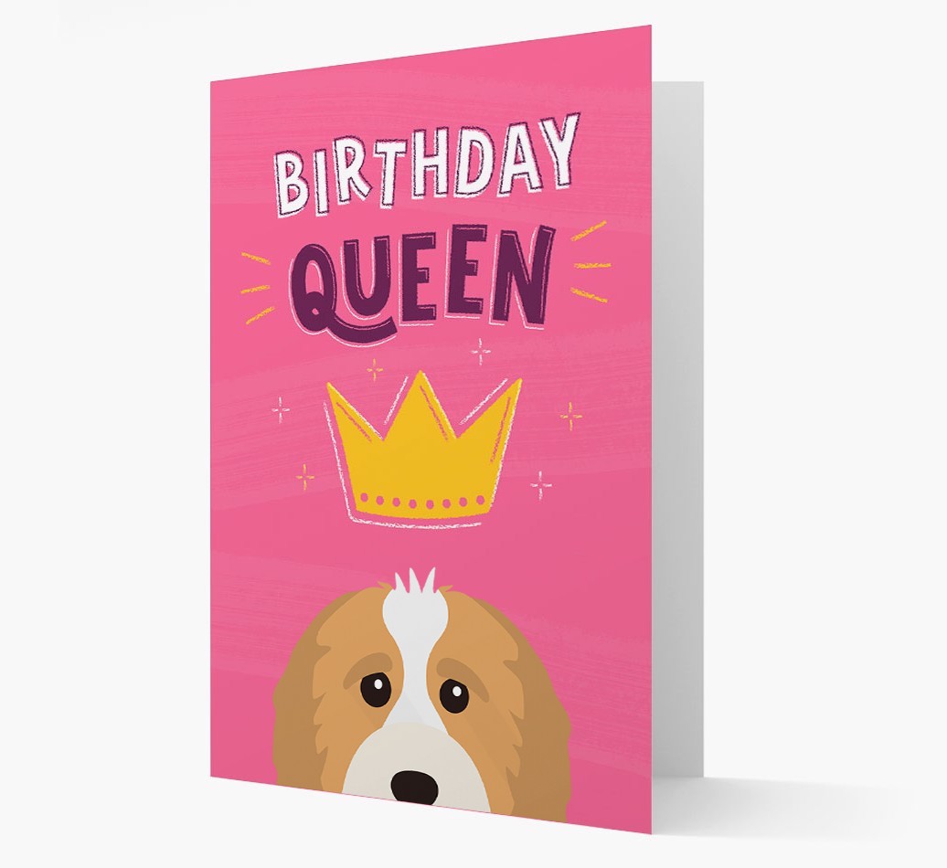 Birthday Queen: Personalised {breedFullName} Card