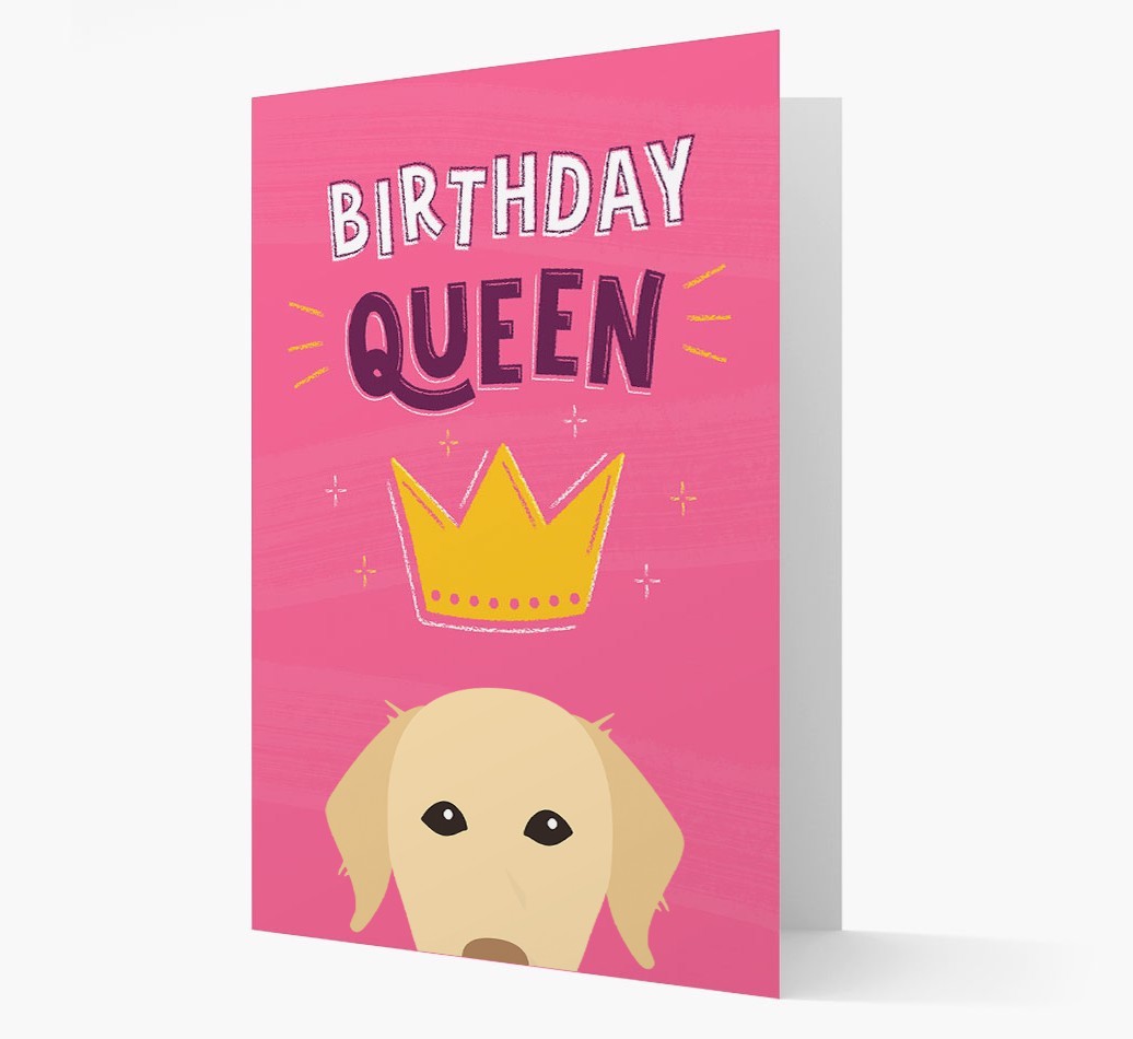 Birthday Queen: Personalised {breedFullName} Card