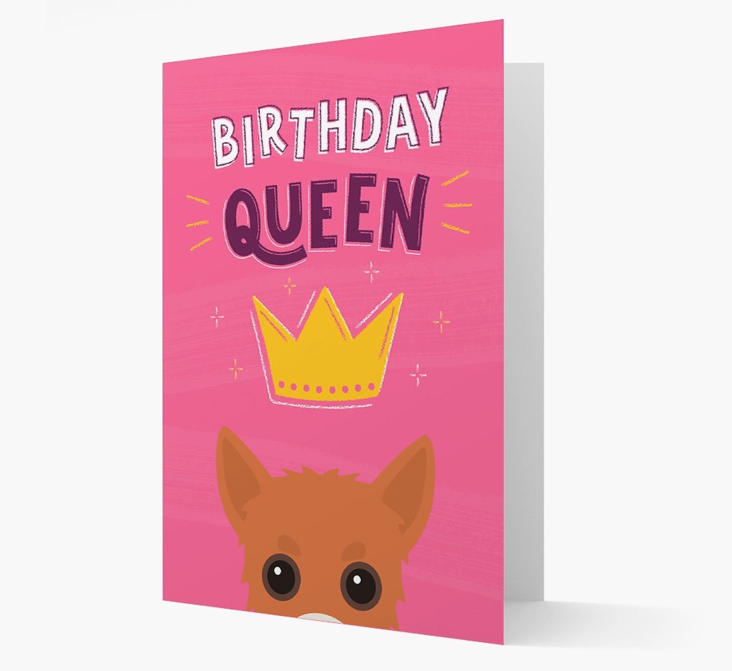 Birthday Queen: Personalised {breedFullName} Card