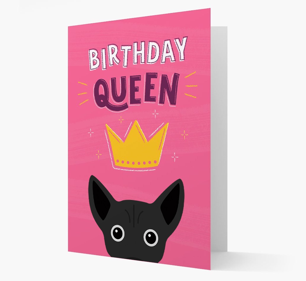 Birthday Queen: Personalised {breedFullName} Card