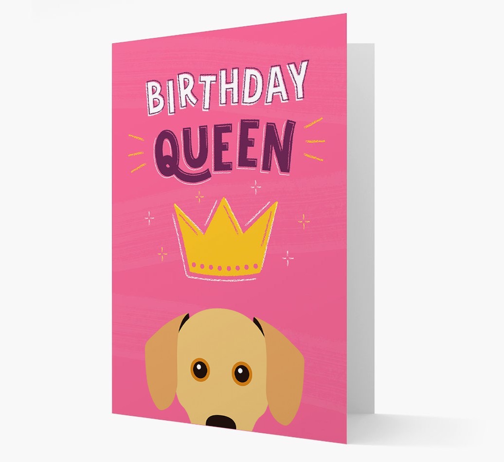 Birthday Queen: Personalised {breedFullName} Card