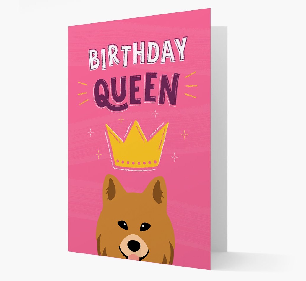 Birthday Queen: Personalised {breedFullName} Card