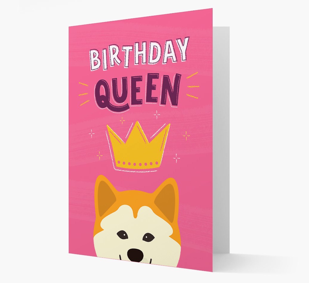 Birthday Queen: Personalised {breedFullName} Card