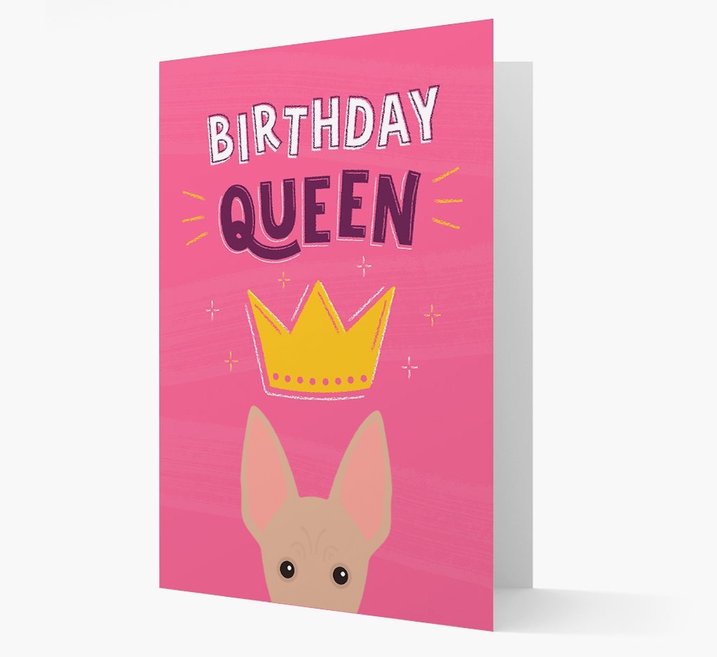 Birthday Queen: Personalised {breedFullName} Card