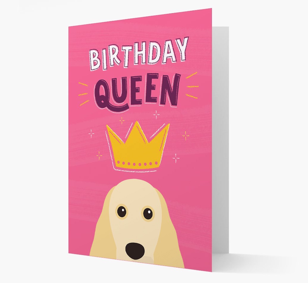 Birthday Queen: Personalized {breedFullName} Card