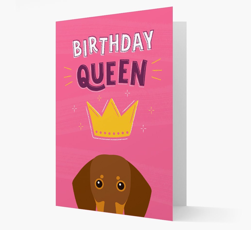 Birthday Queen: Personalised {breedFullName} Card