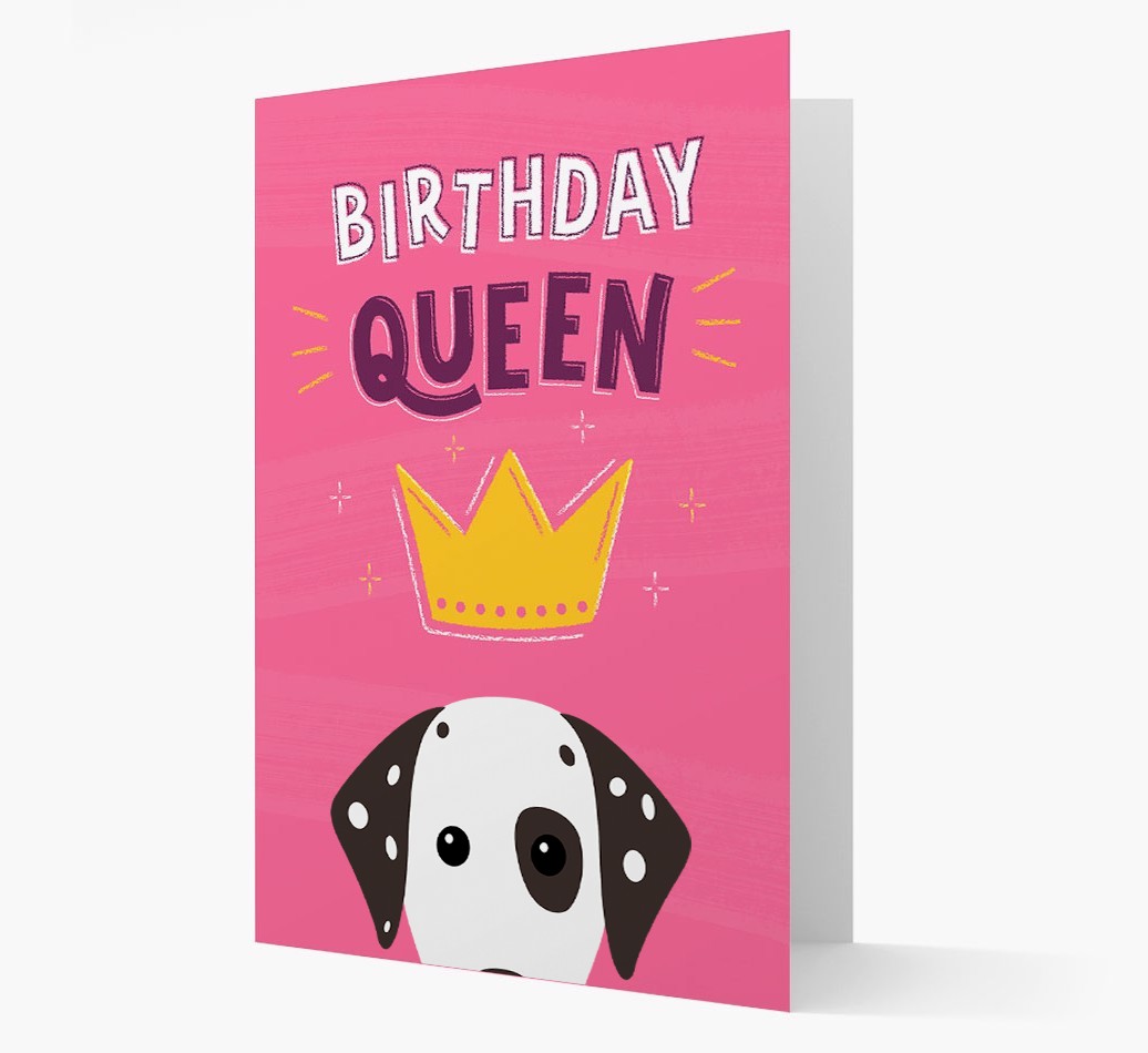 Birthday Queen: Personalised {breedFullName} Card