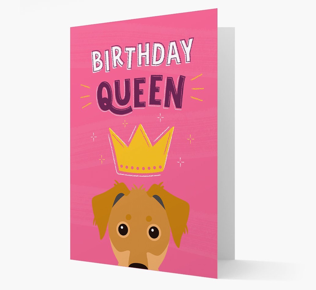 Birthday Queen: Personalised {breedFullName} Card