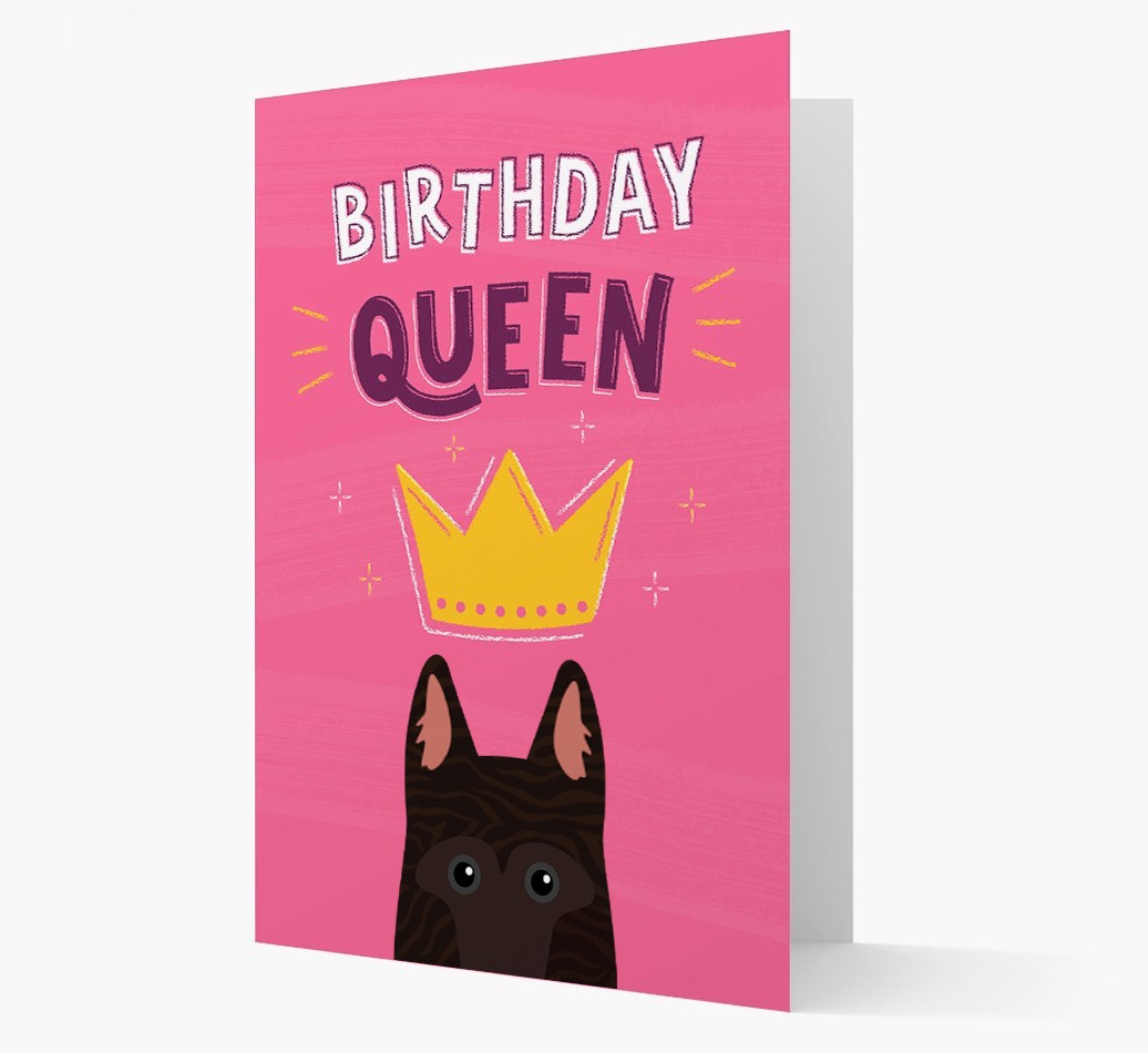 Birthday Queen: Personalised {breedFullName} Card