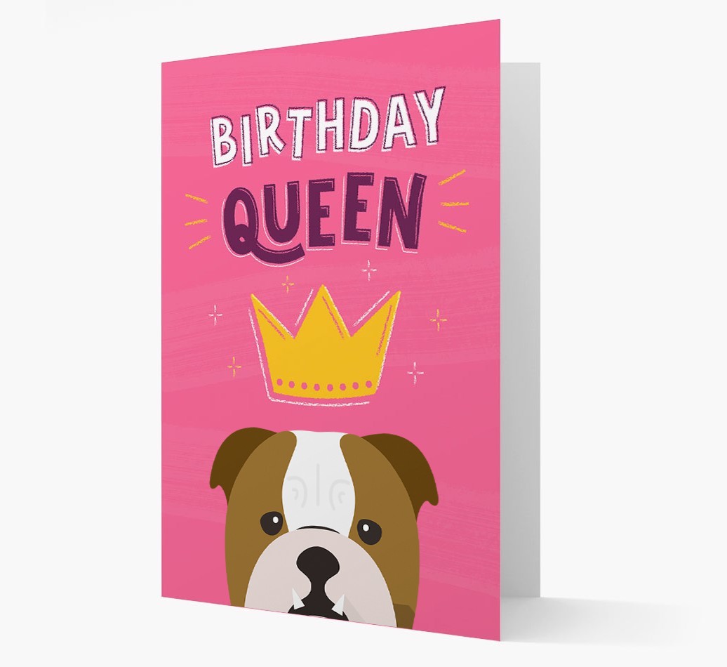 Birthday Queen: Personalised {breedFullName} Card