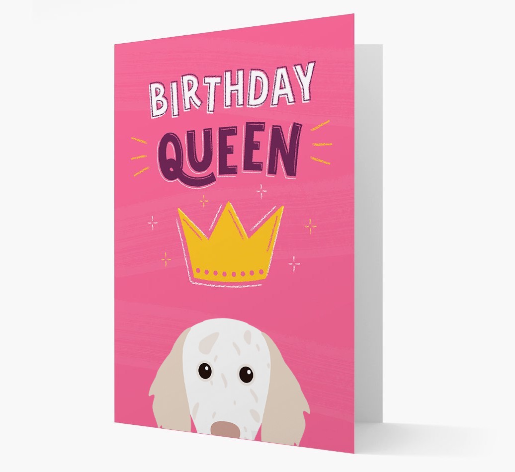 Birthday Queen: Personalised {breedFullName} Card