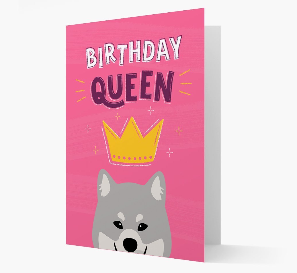 Birthday Queen: Personalised {breedFullName} Card