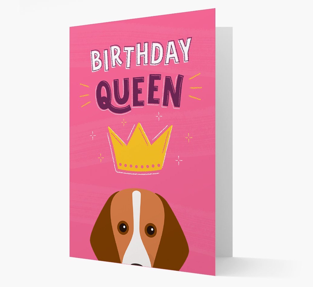 Birthday Queen: Personalised {breedFullName} Card