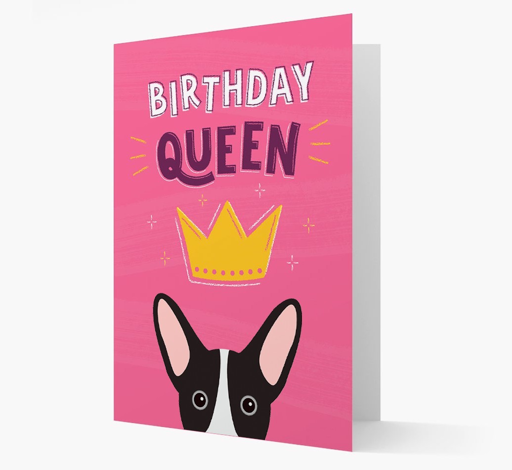 Birthday Queen: Personalised {breedFullName} Card