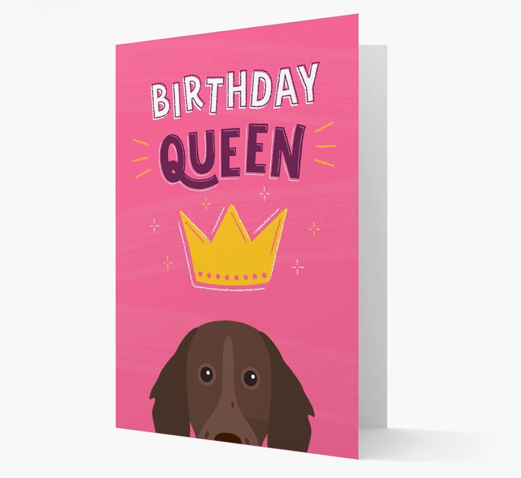 Birthday Queen: Personalised {breedFullName} Card