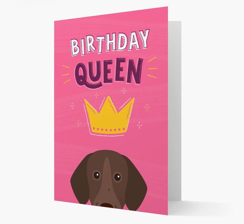 Birthday Queen: Personalised {breedFullName} Card