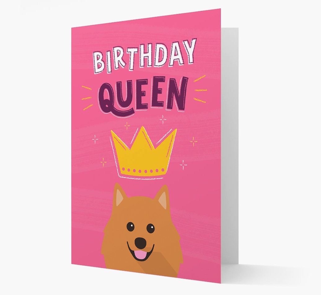 Birthday Queen: Personalised {breedFullName} Card
