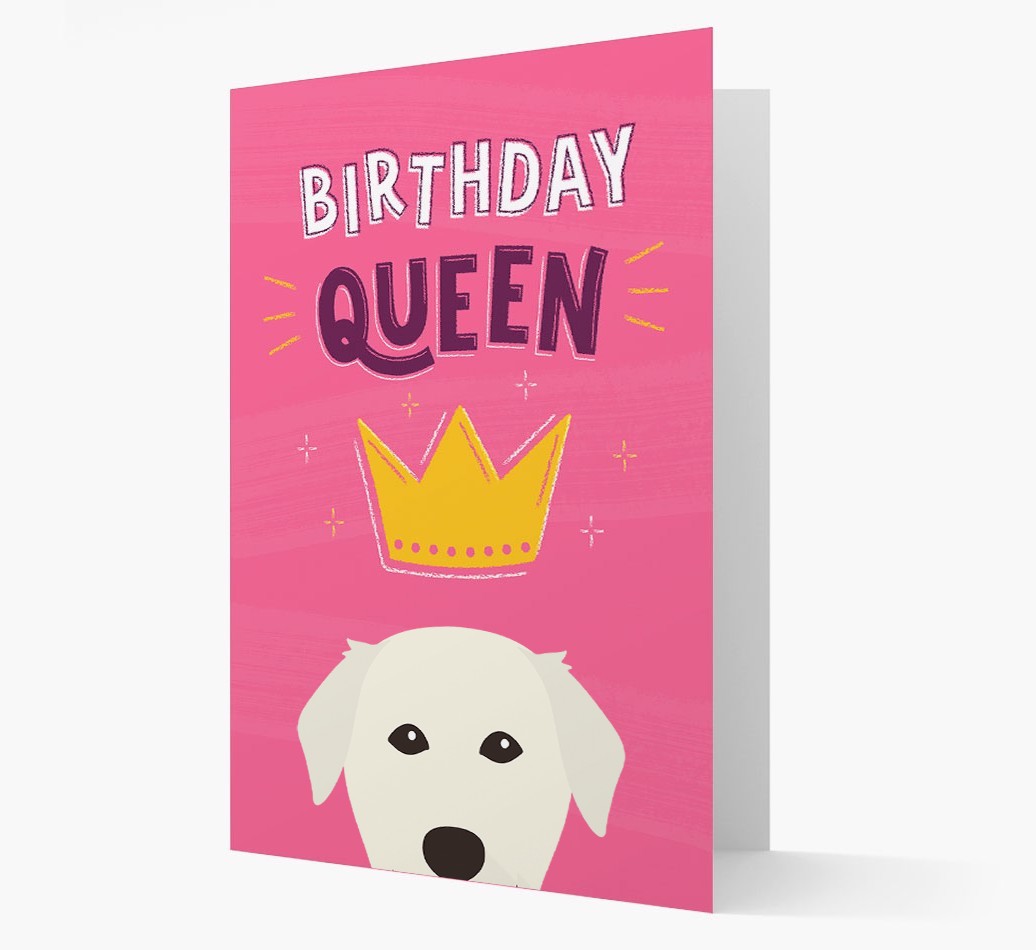 Birthday Queen: Personalised {breedFullName} Card