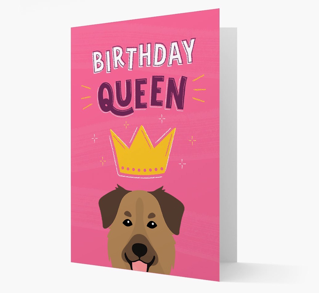 Birthday Queen: Personalised {breedFullName} Card