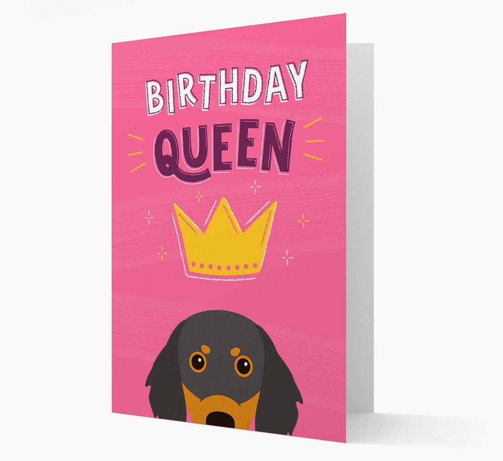 Birthday Queen: Personalised {breedFullName} Card
