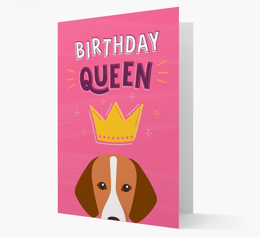 Birthday Queen: Personalised {breedFullName} Card