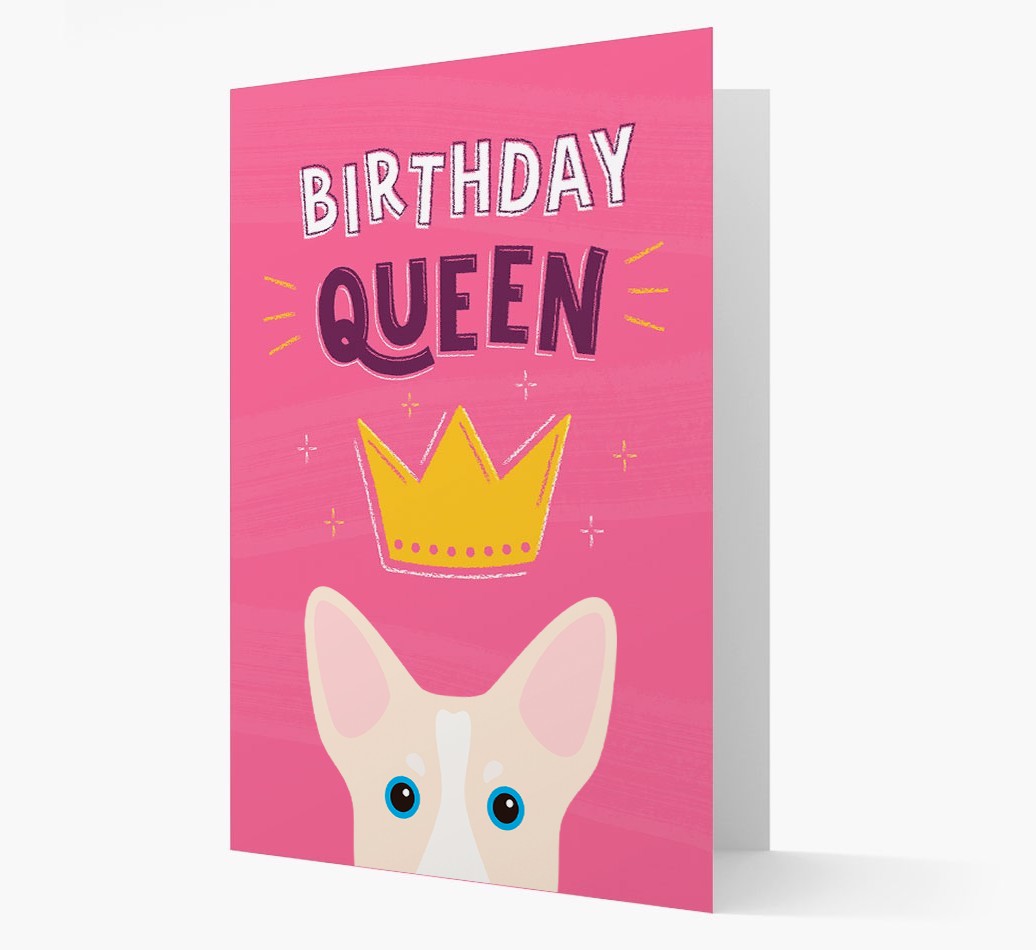 Birthday Queen: Personalised {breedFullName} Card