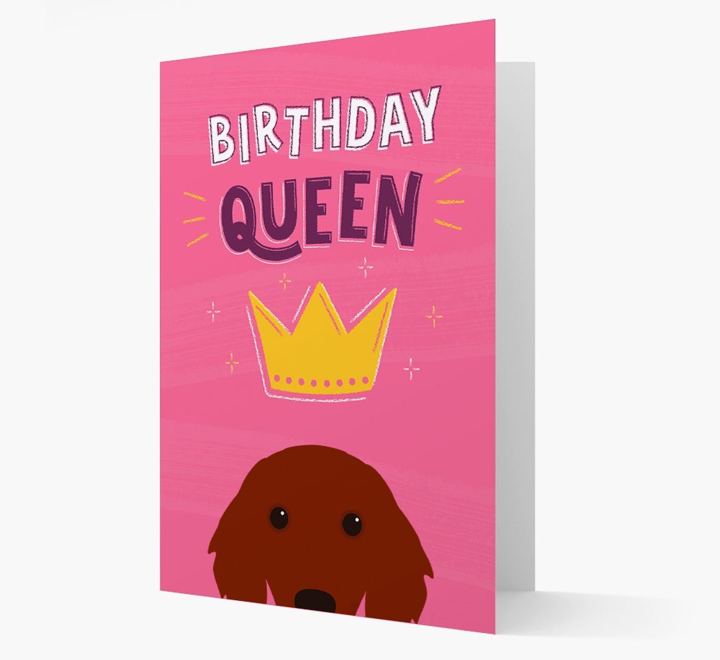 Birthday Queen: Personalised {breedFullName} Card