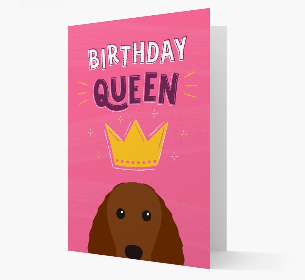 Birthday Queen: Personalised {breedFullName} Card