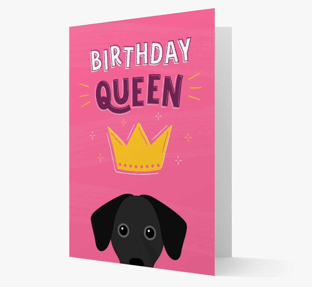Birthday Queen: Personalised {breedFullName} Card