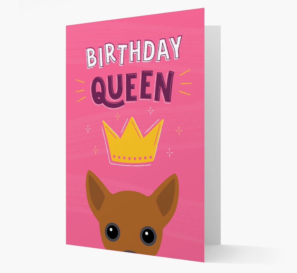 Birthday Queen: Personalised {breedFullName} Card