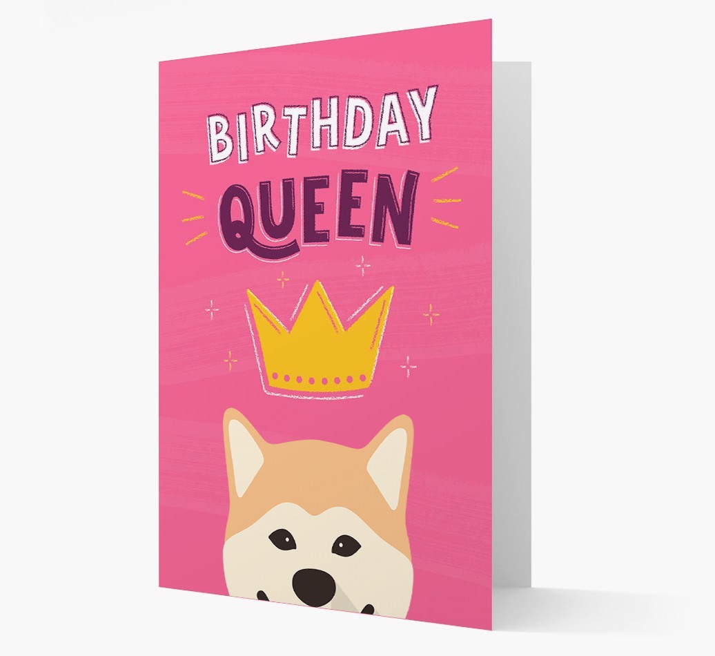 Birthday Queen: Personalised {breedFullName} Card