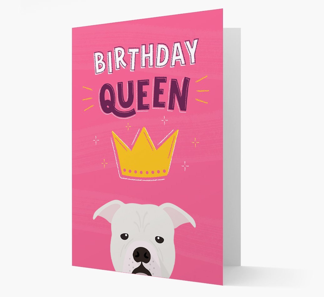 Birthday Queen: Personalised {breedFullName} Card