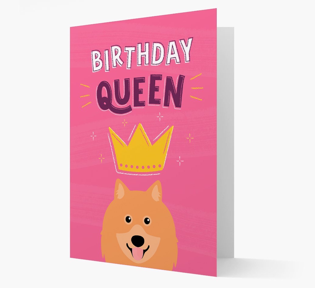 Birthday Queen: Personalised {breedFullName} Card