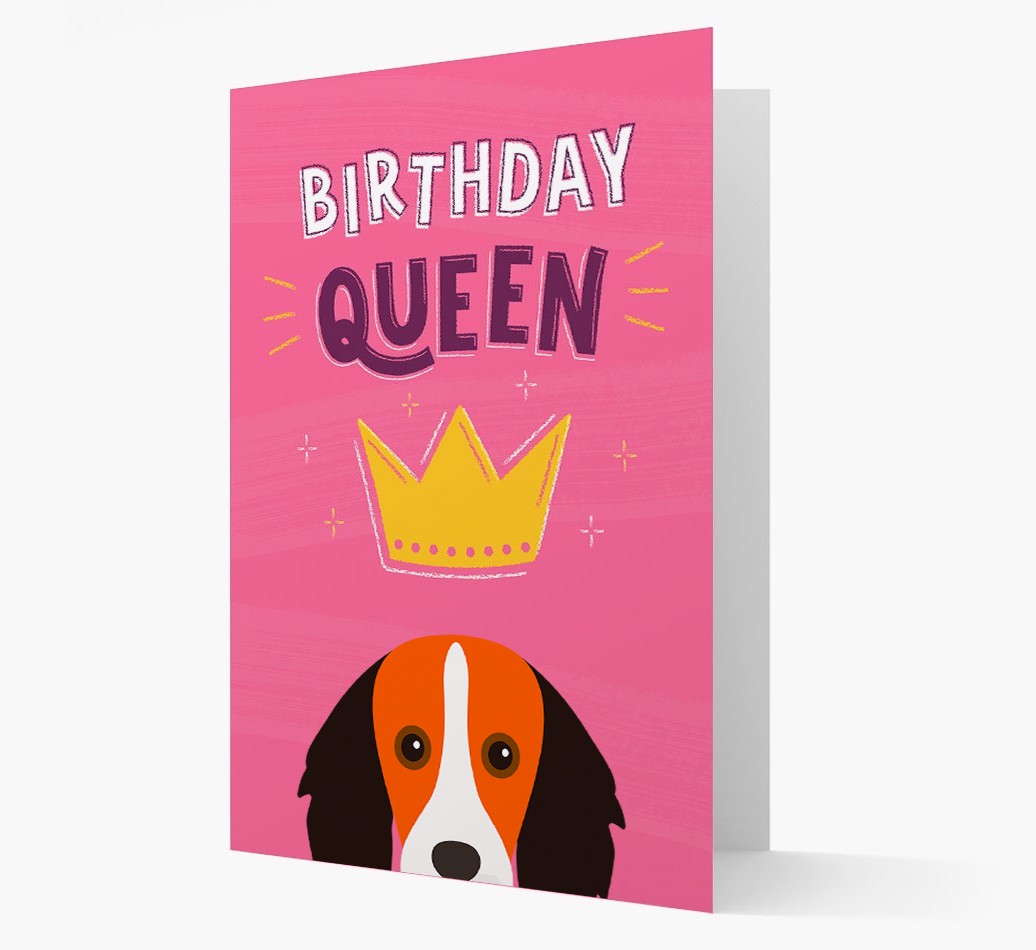 Birthday Queen: Personalised {breedFullName} Card