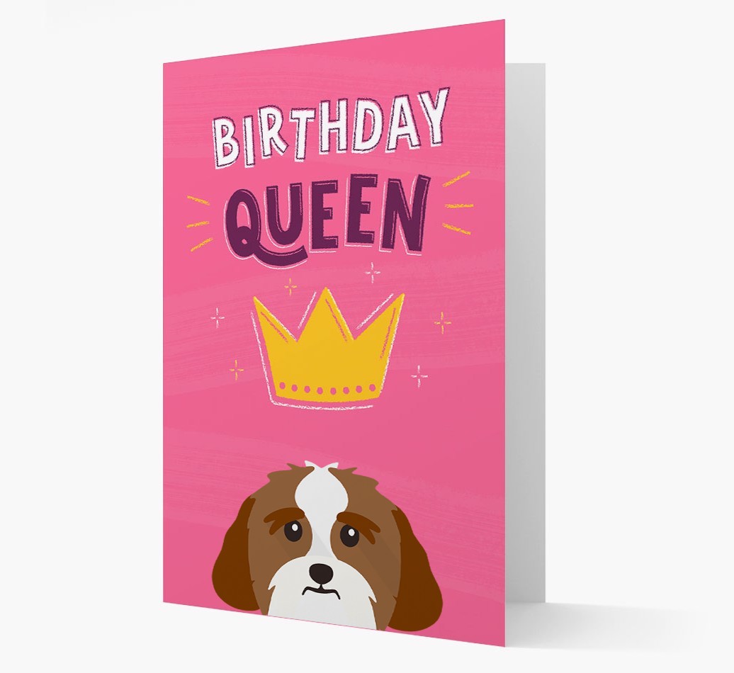 Birthday Queen: Personalised {breedFullName} Card