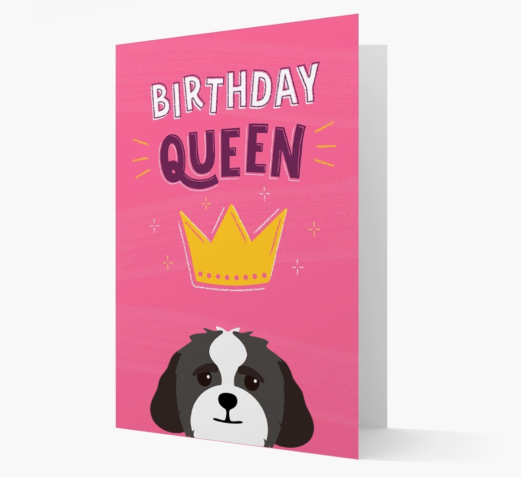 Birthday Queen: Personalised {breedFullName} Card