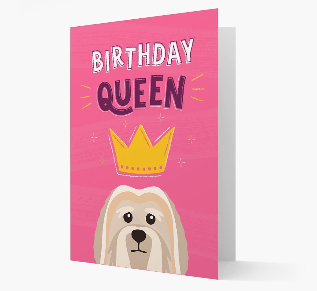 Birthday Queen: Personalised {breedFullName} Card