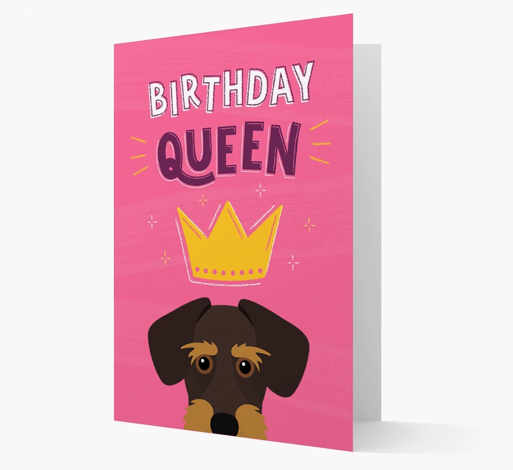 Birthday Queen: Personalised {breedFullName} Card