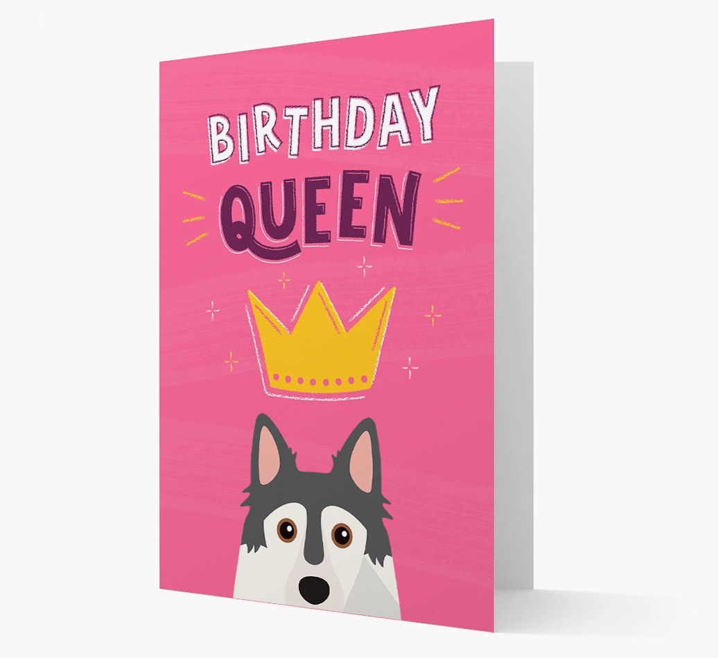 Birthday Queen: Personalised {breedFullName} Card