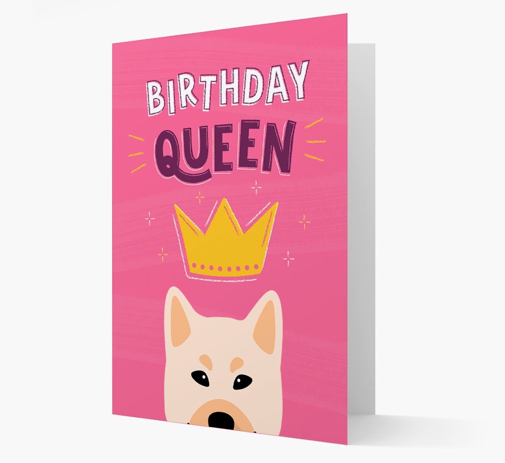 Birthday Queen: Personalised {breedFullName} Card