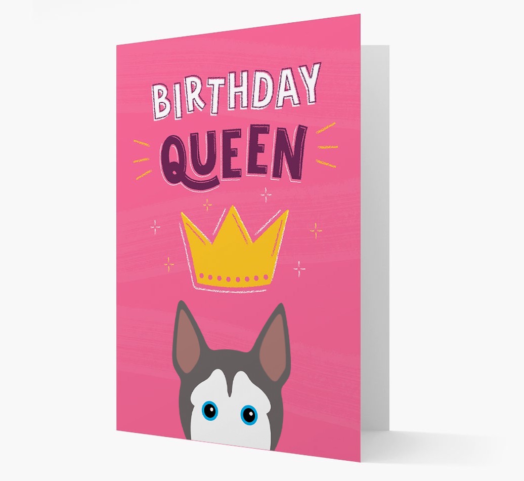 Birthday Queen: Personalised {breedFullName} Card