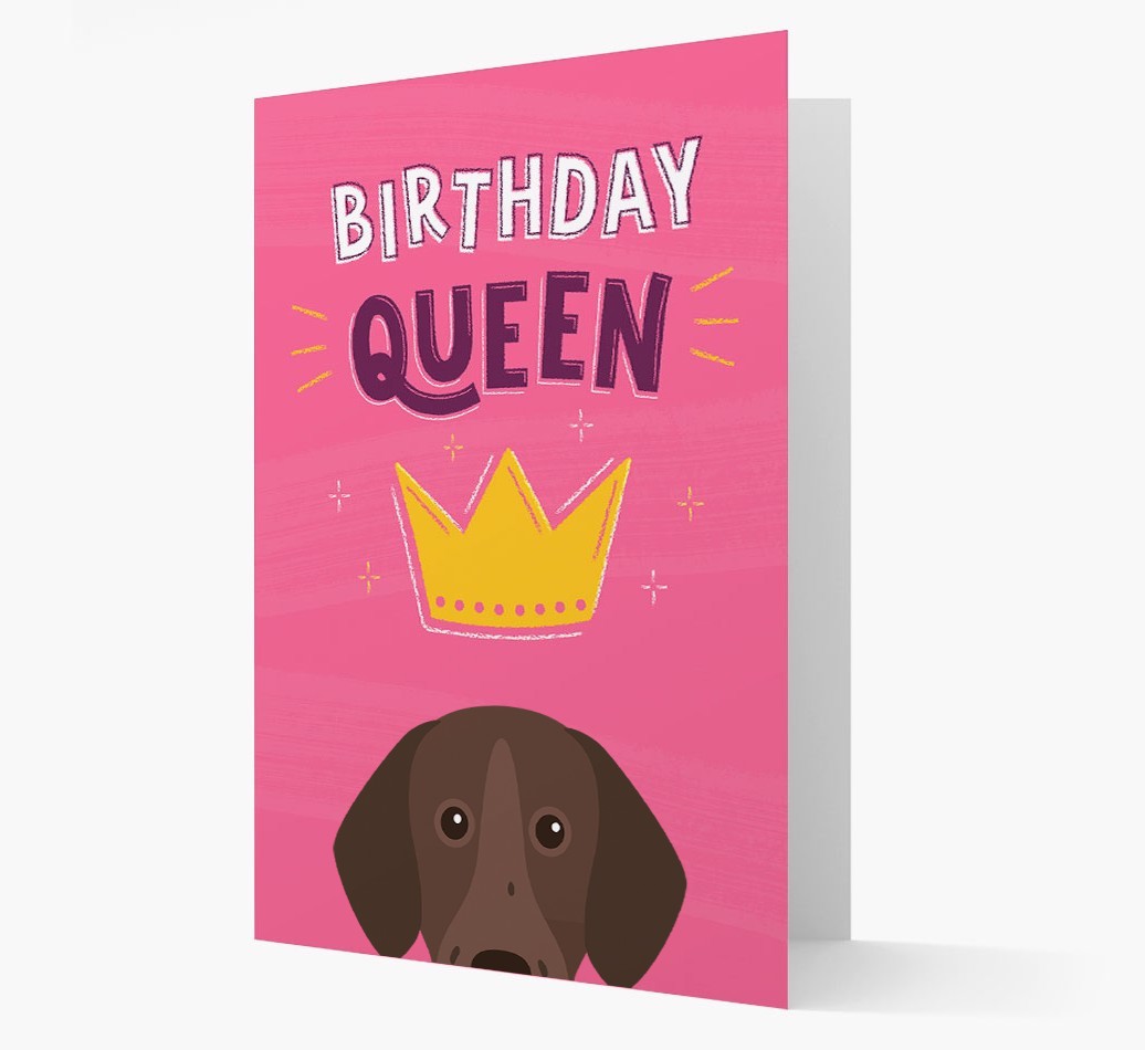 Birthday Queen: Personalised {breedFullName} Card