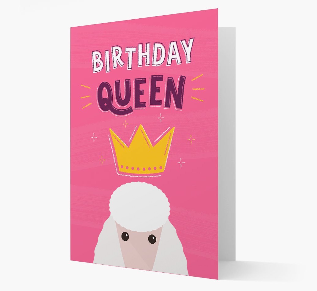 Birthday Queen: Personalised {breedFullName} Card