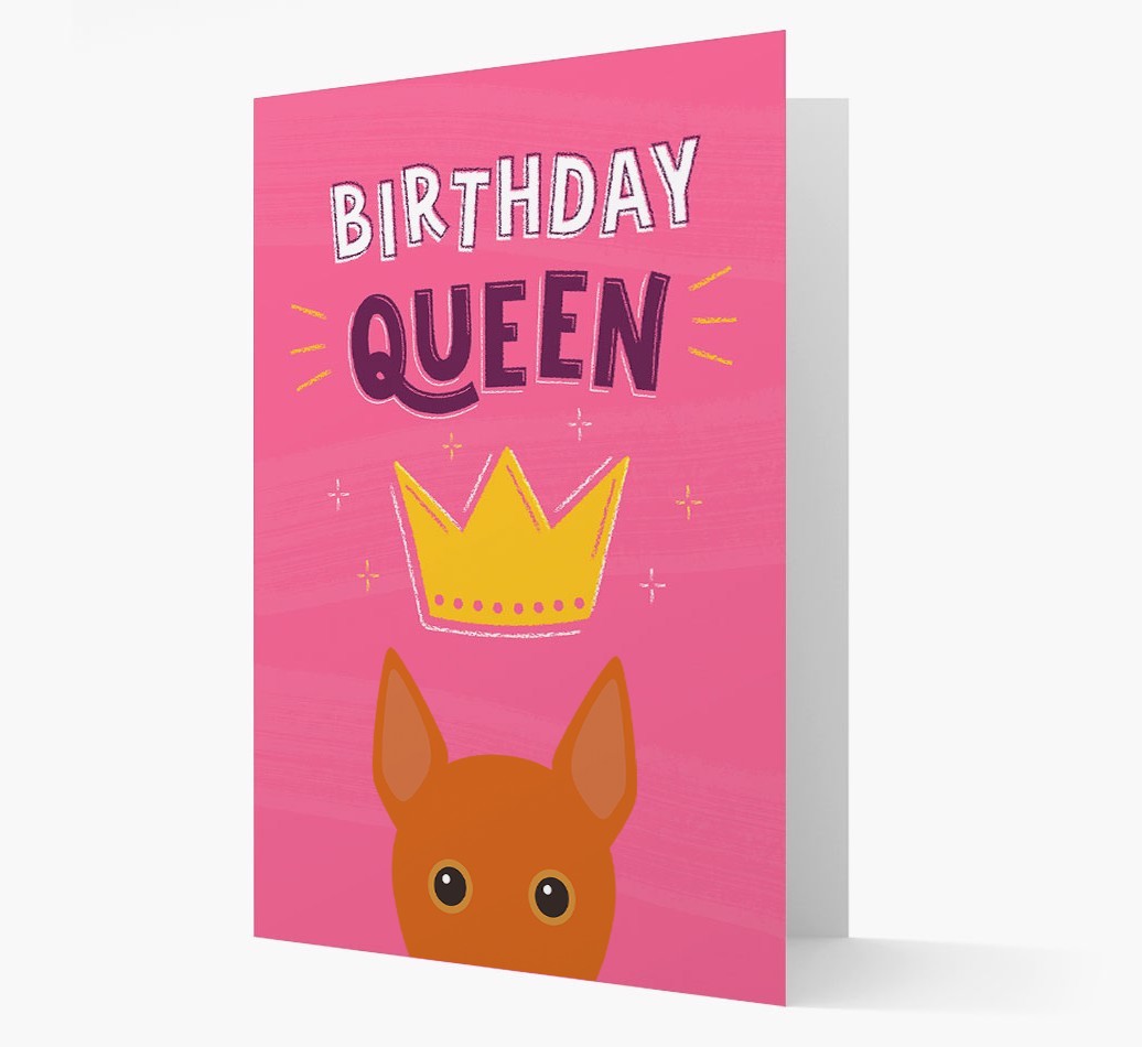 Birthday Queen: Personalised {breedFullName} Card