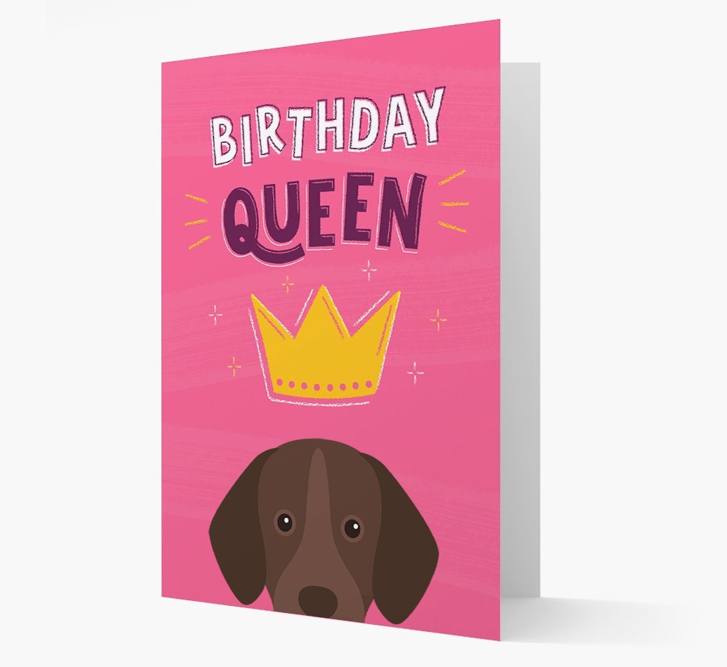Birthday Queen: Personalised {breedFullName} Card
