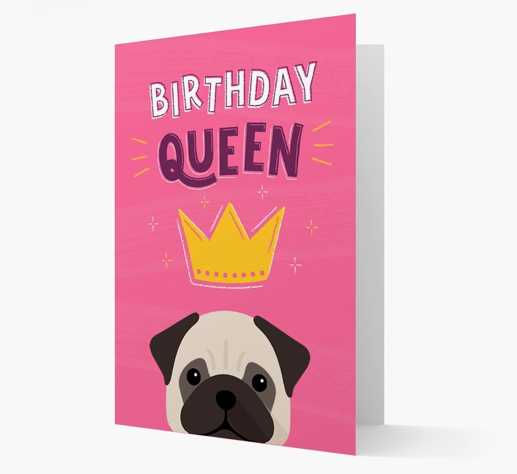 Birthday Queen: Personalised {breedFullName} Card