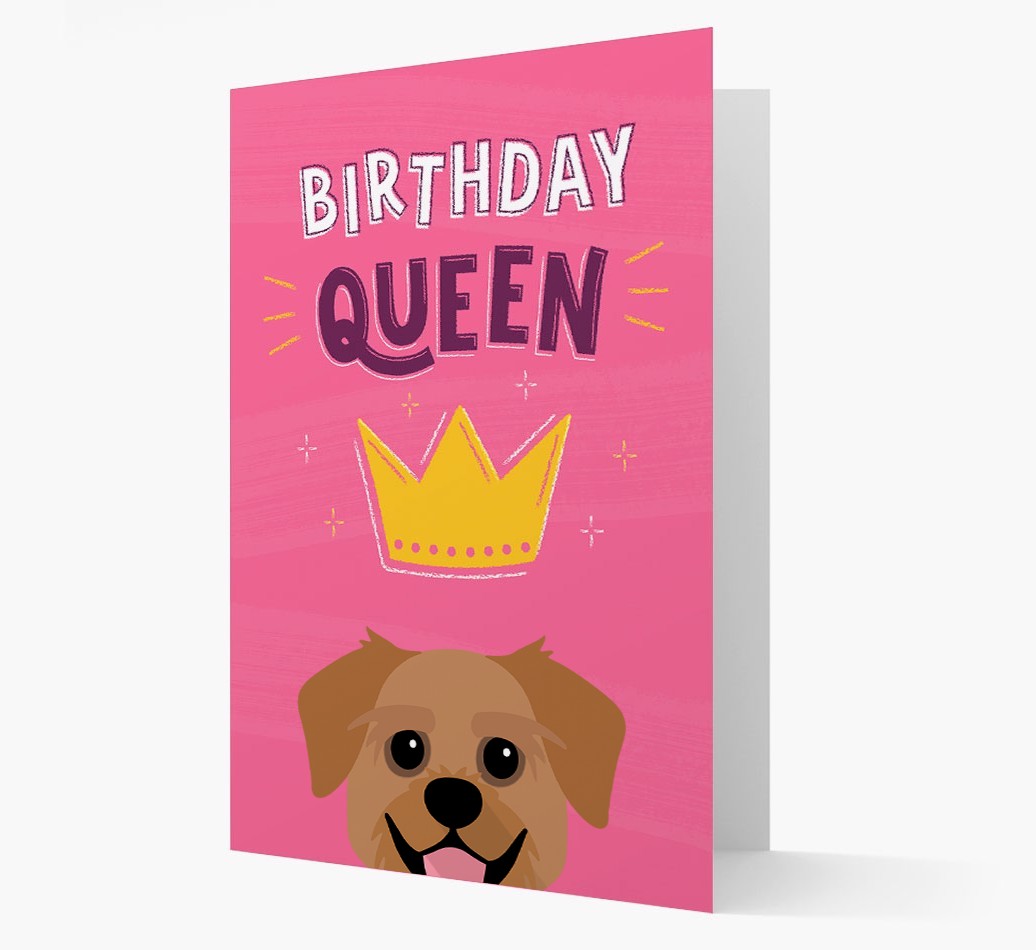 Birthday Queen: Personalised {breedFullName} Card