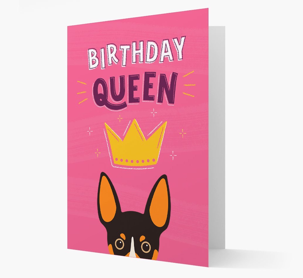 Birthday Queen: Personalised {breedFullName} Card
